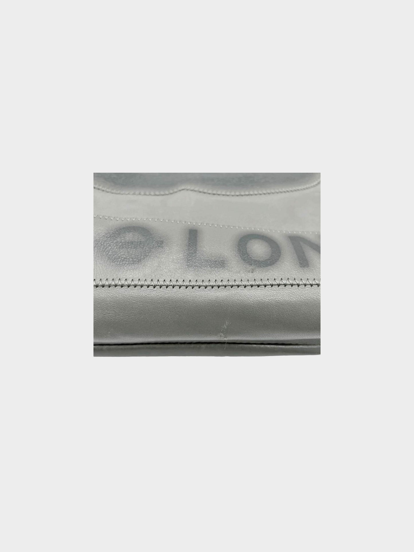 Chanel 2009 London Paris Grey Chain Tote Bag