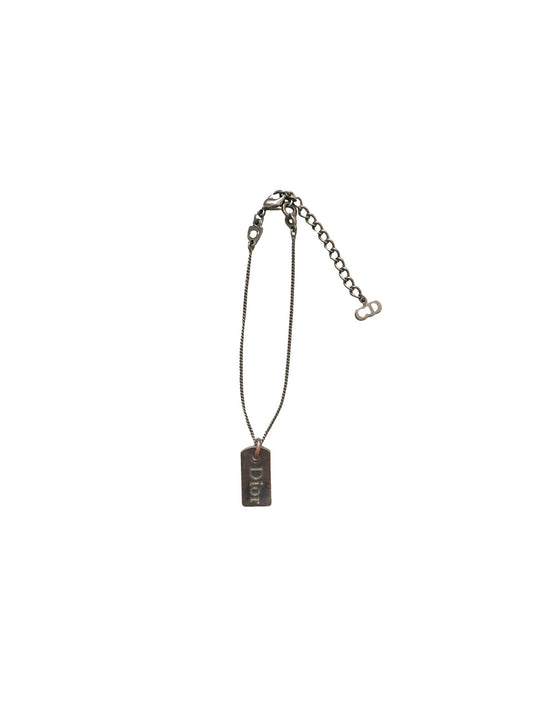 Christian Dior 2000s Silver Tag Bracelet