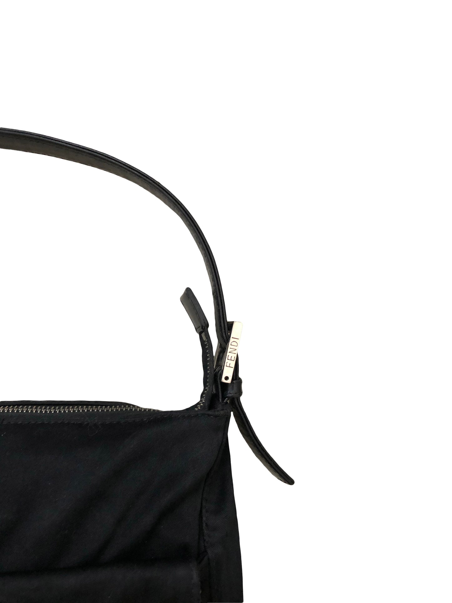 Fendi Black 2000s Cotton Mama Baguette