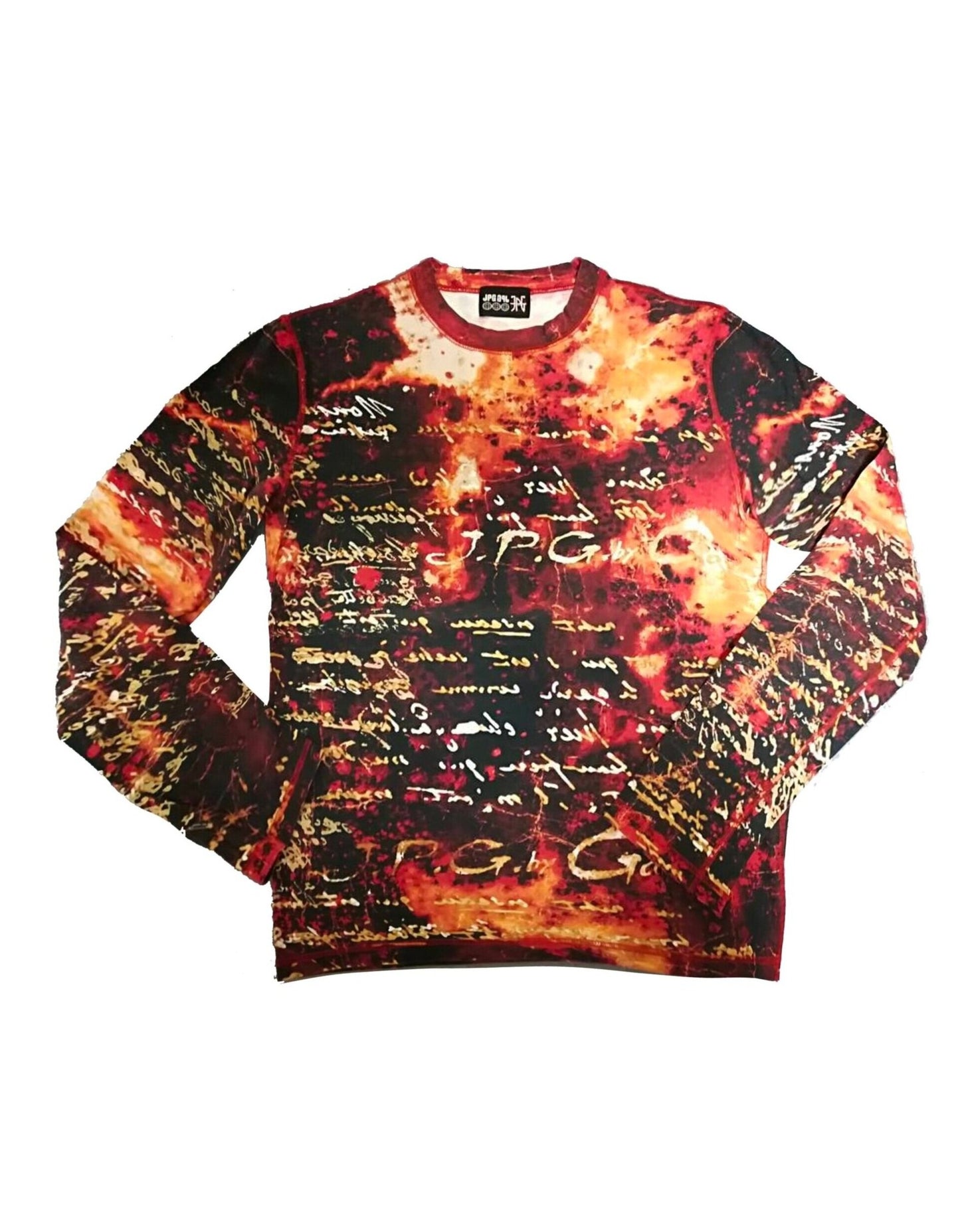 Jean Paul Gaultier 2000s Rare Flames Script Top