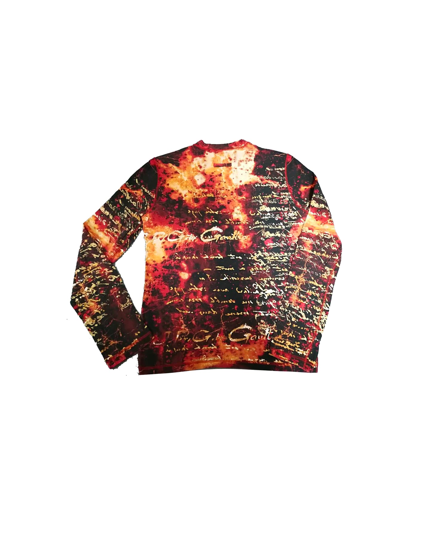 Jean Paul Gaultier 2000s Rare Flames Script Top
