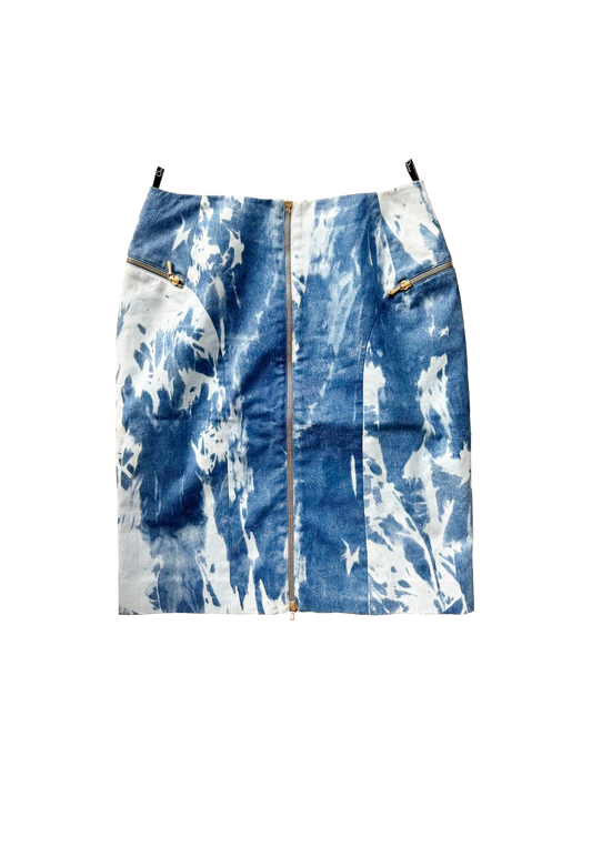 Christian Dior FW 2000 Runway Galliano Denim Skirt