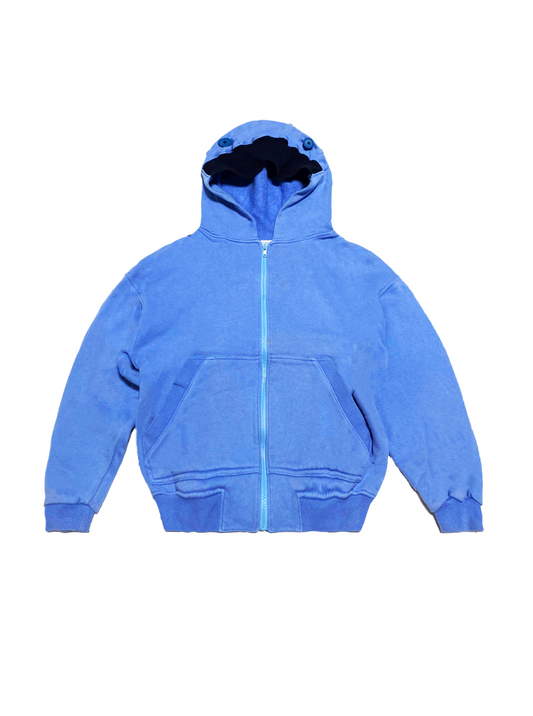 Issey Miyake 2000s Sport Blue Hoodie Zip Jacket