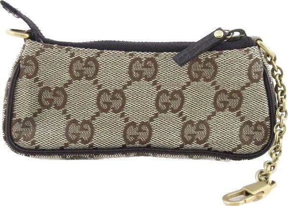 Gucci 2000s Horsebit Canvas Pouch