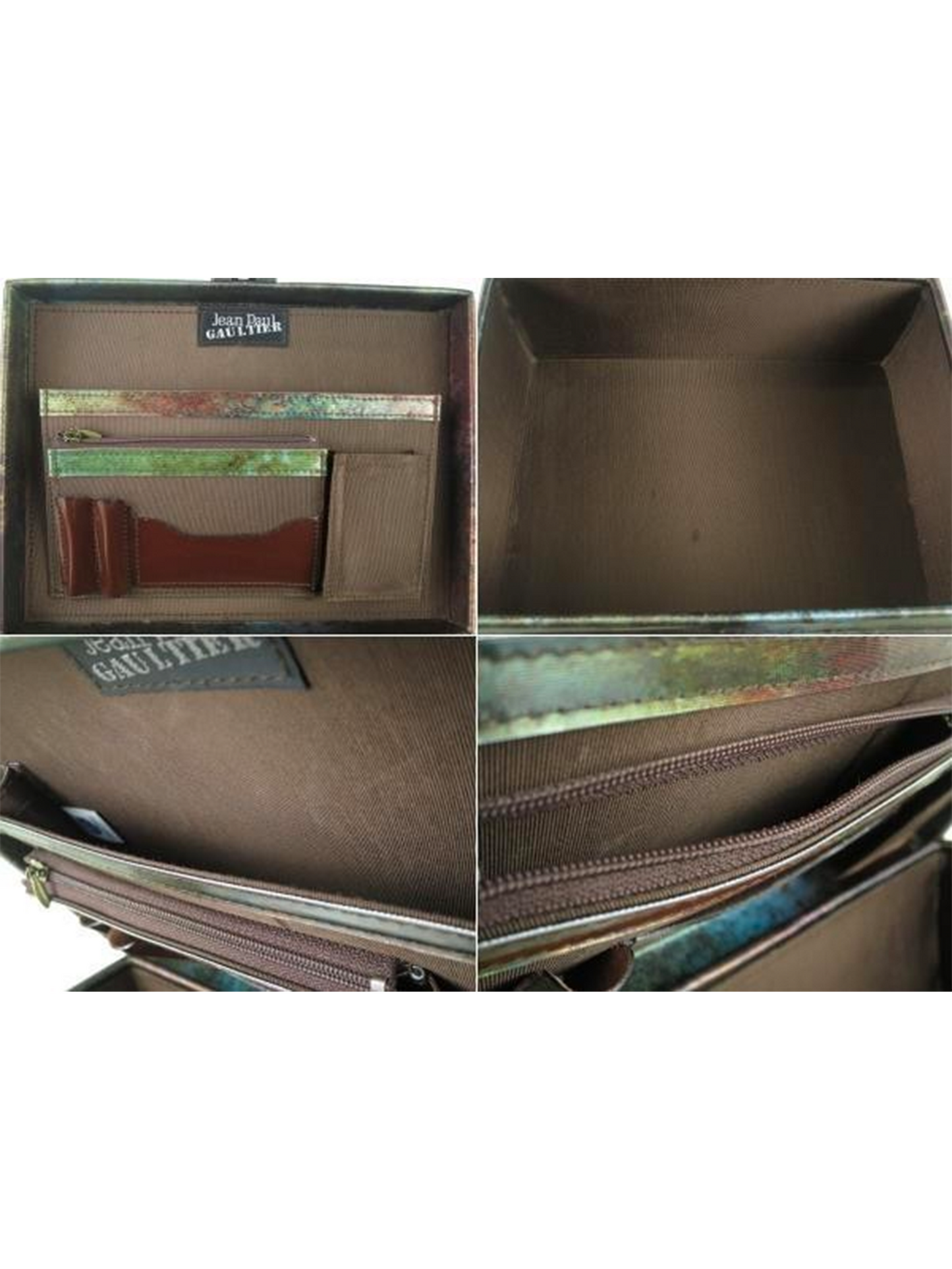 Jean Paul Gaultier 1990s Rare Green Mold Briefcase