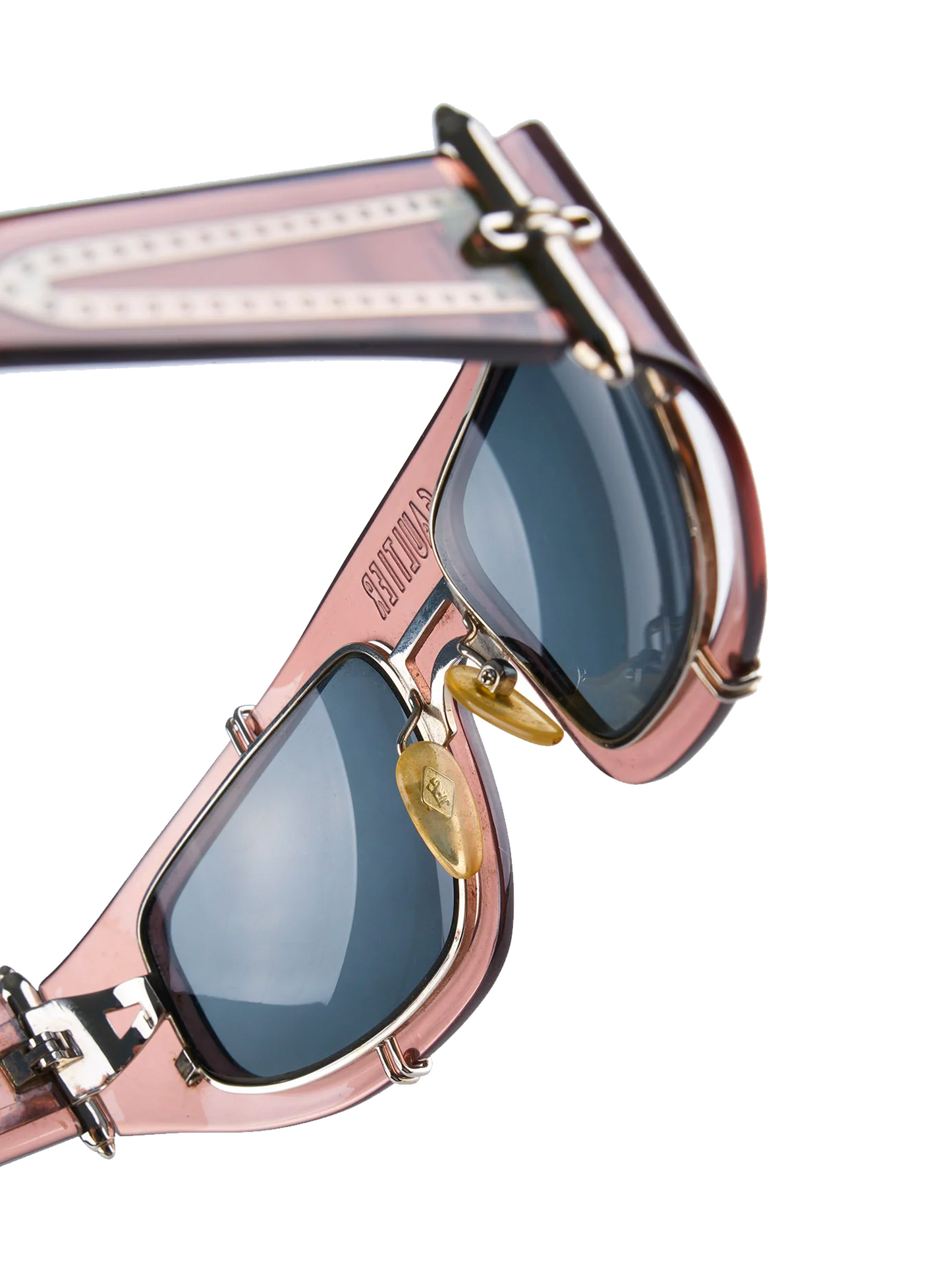 Jean Paul Gaultier 1990s Sunglasses with Clear Frame