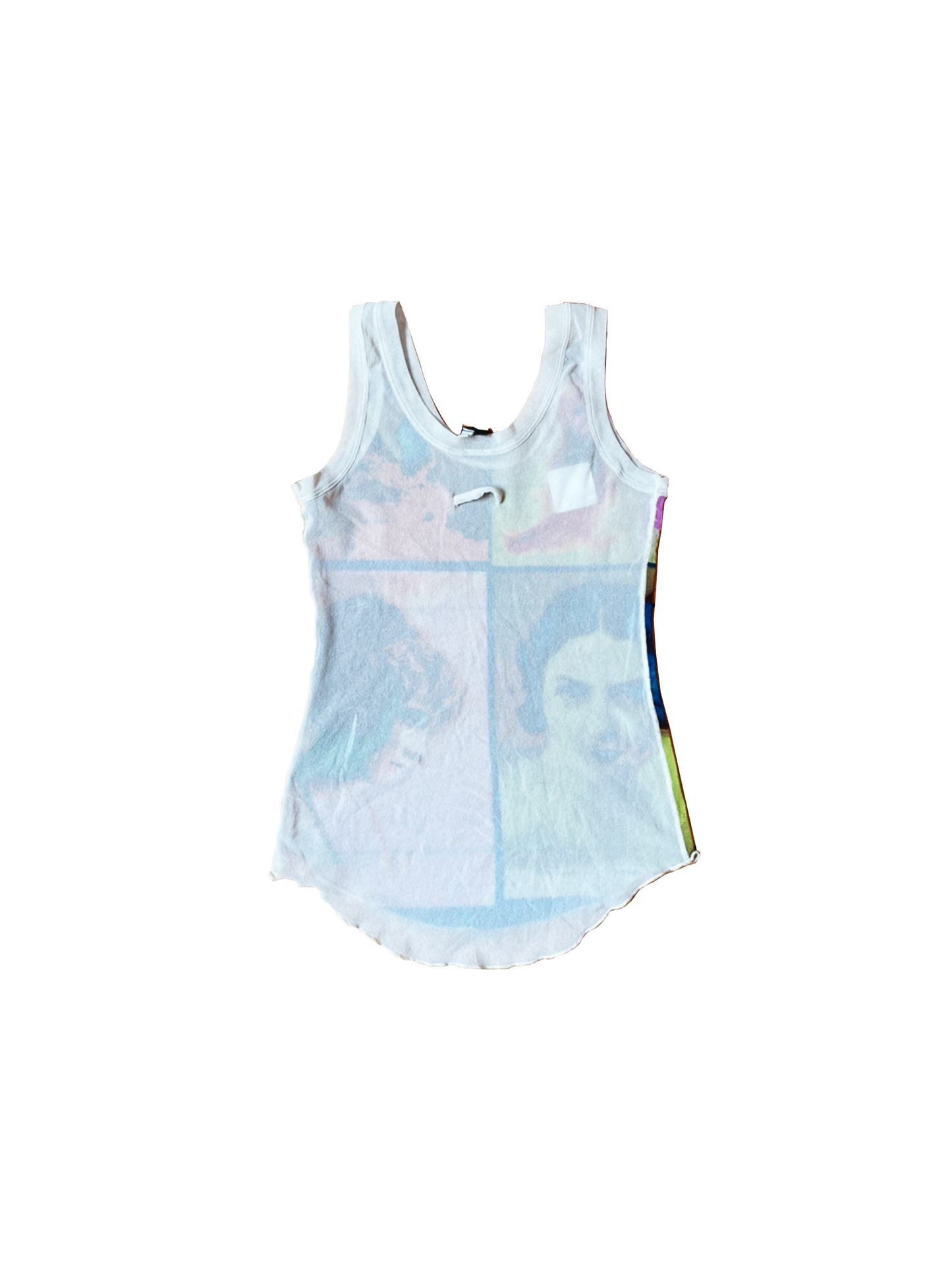Jean Paul Gaultier 2000s Faces Mesh Tank