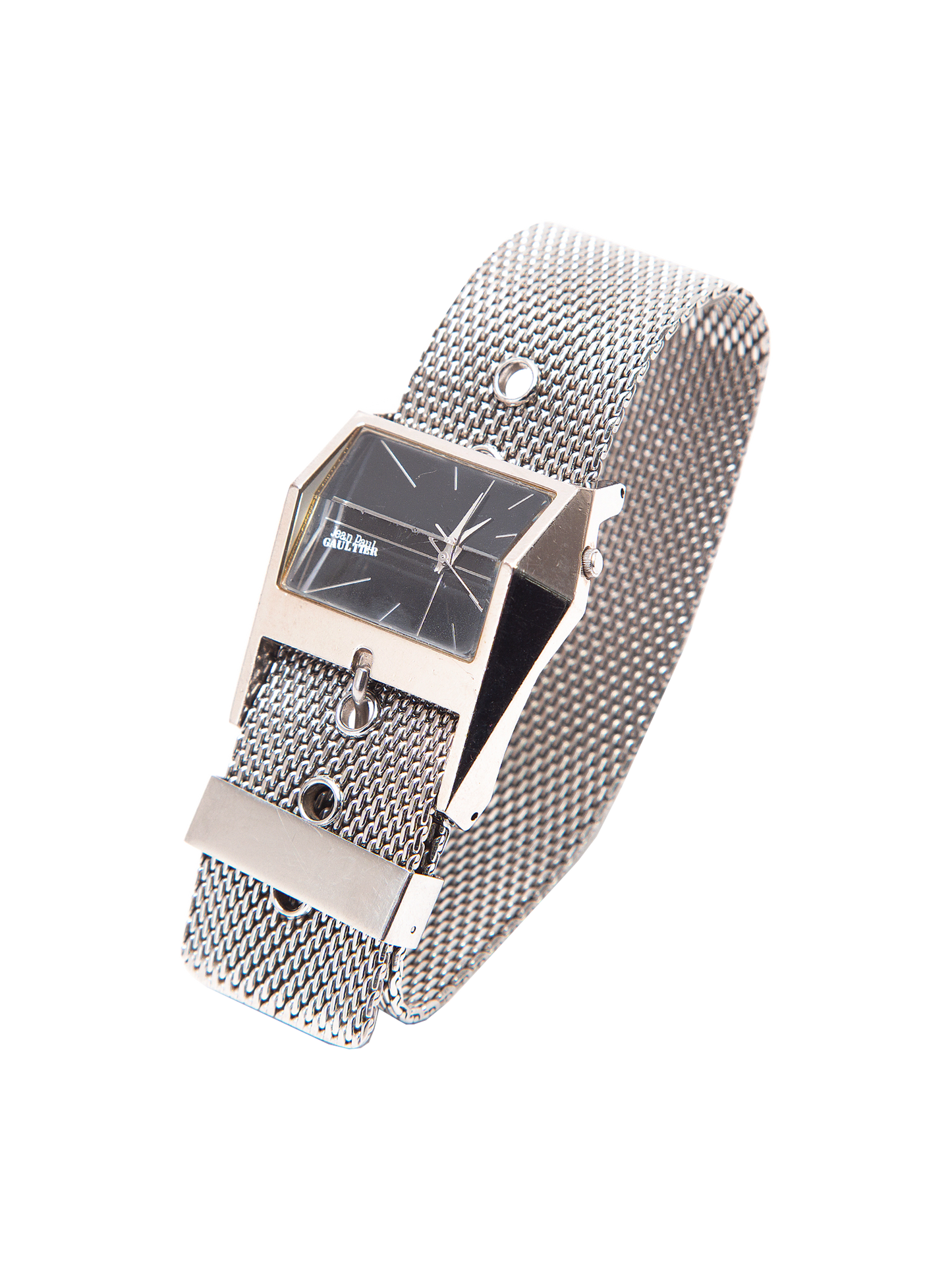 Jean Paul Gaultier 2000s Silver Mesh Watch
