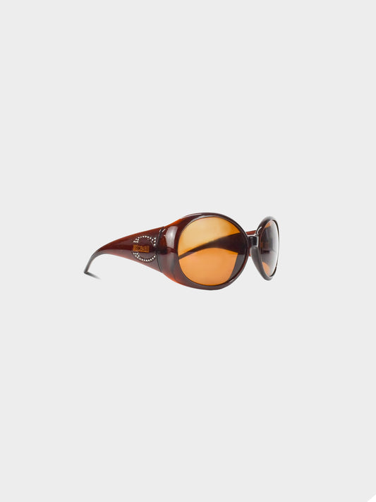 Roberto Cavalli 2000s Just Cavalli Rhinestone Sunglasses