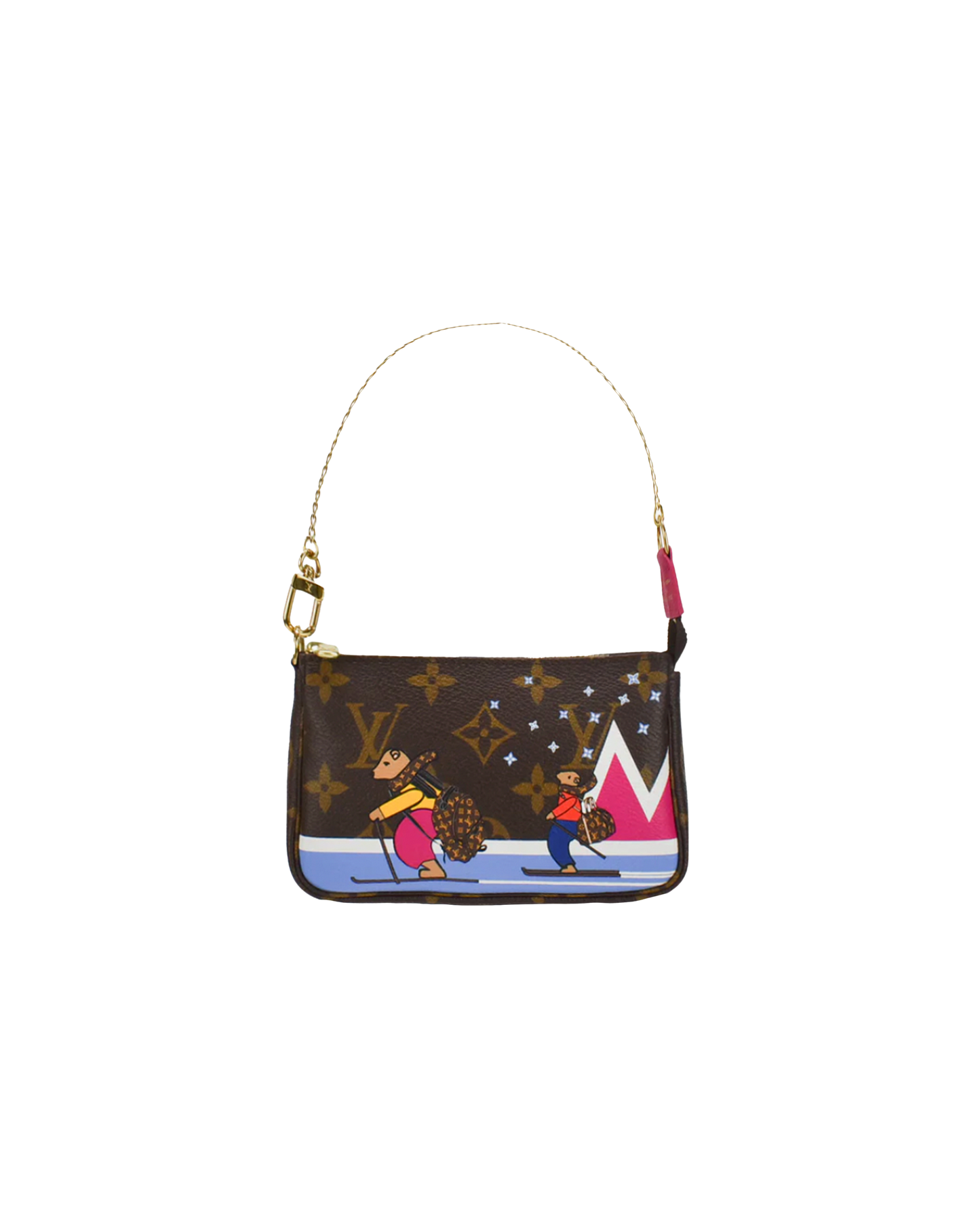Louis Vuitton 2018 Skiing Bears Pouchette Bag