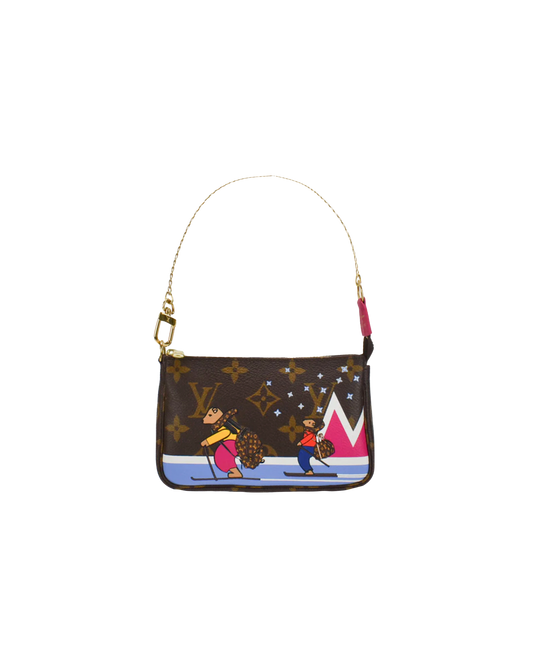 Louis Vuitton 2018 Skiing Bears Pouchette Bag