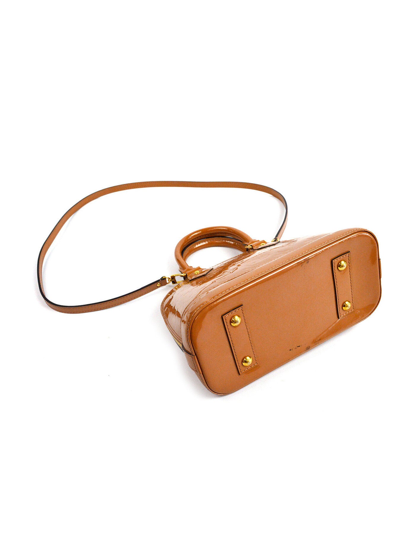 Louis Vuitton 2000s Mini Alma Beige Bag (Strap)