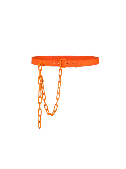 Louis Vuitton 2019 Orange Chain Belt