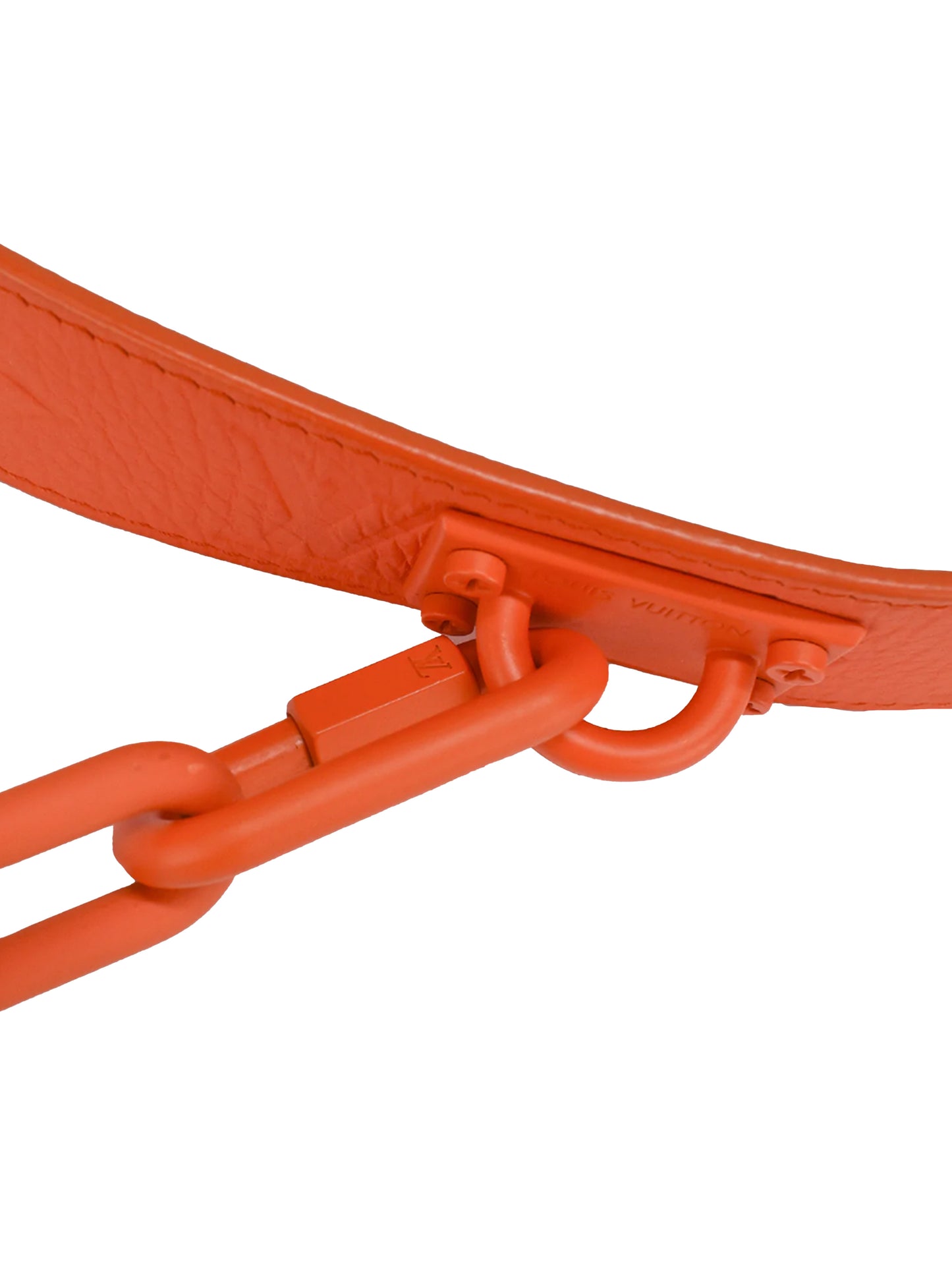 Louis Vuitton 2019 Orange Chain Belt