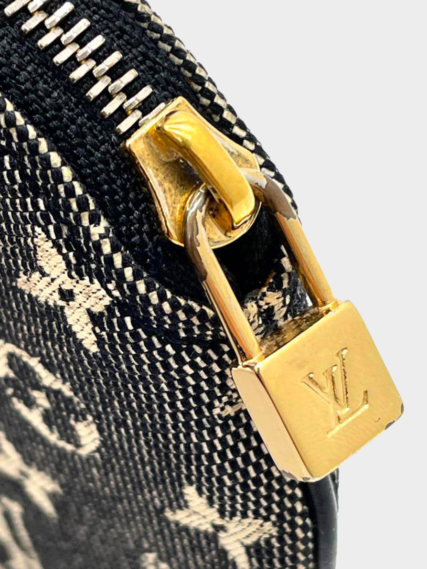 Louis Vuitton 2005 Grey Canvas Round Wallet