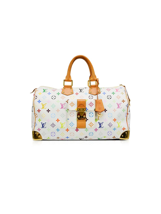 Louis Vuitton 2000s Takashi Murakami Multicolor Speedy 40