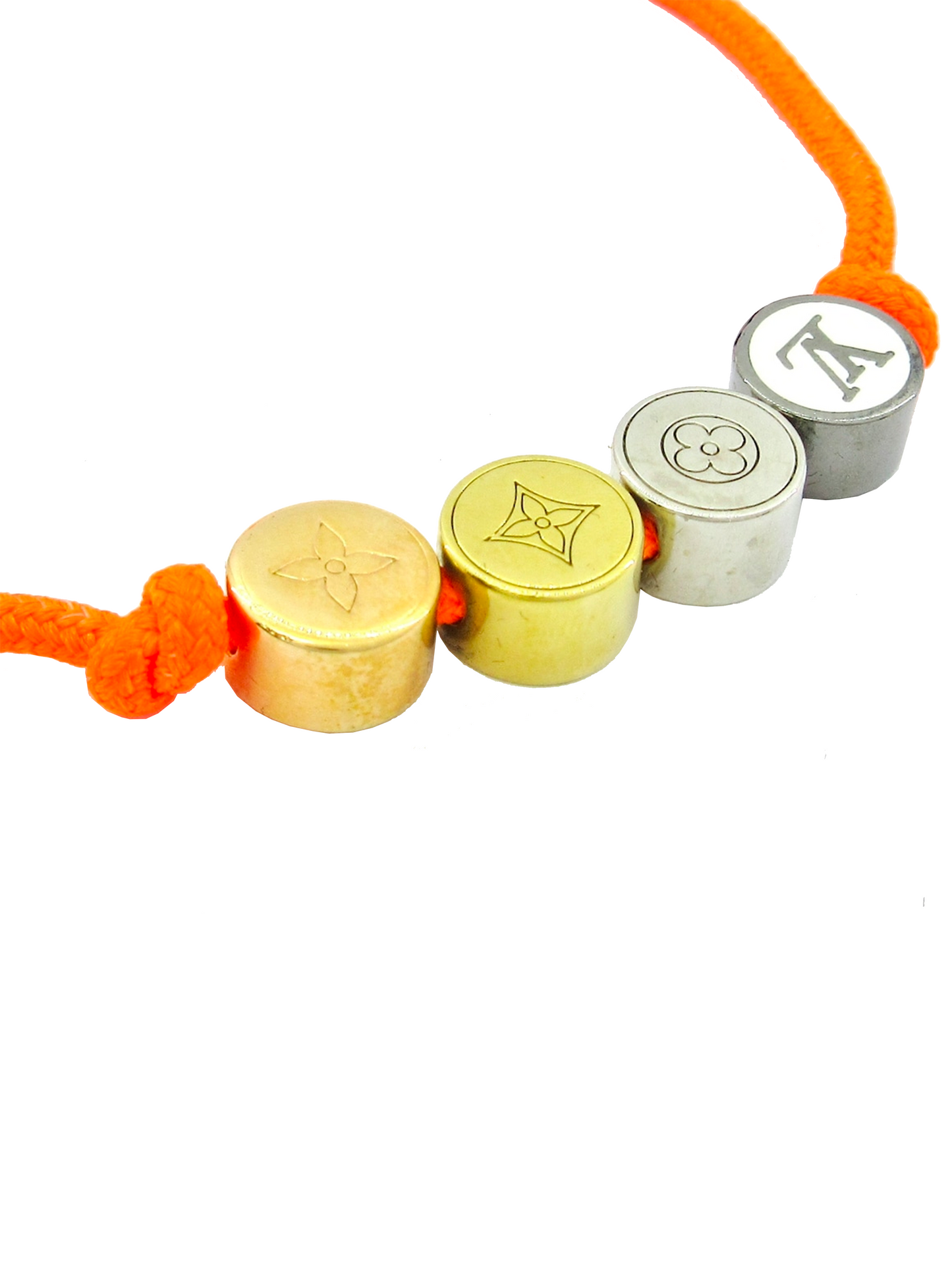 Louis Vuitton 2000s Multi-Charm Orange Bracelet