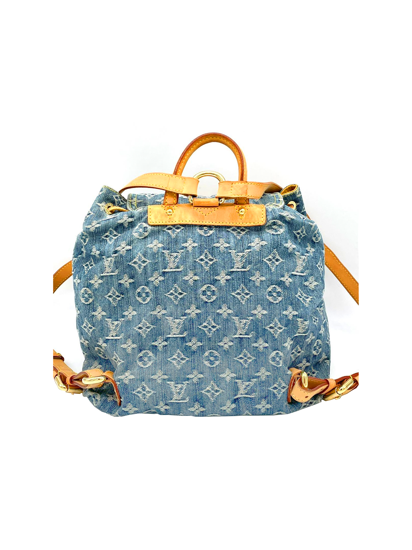 Louis Vuitton 2000s Denim Leather Rare Backpack