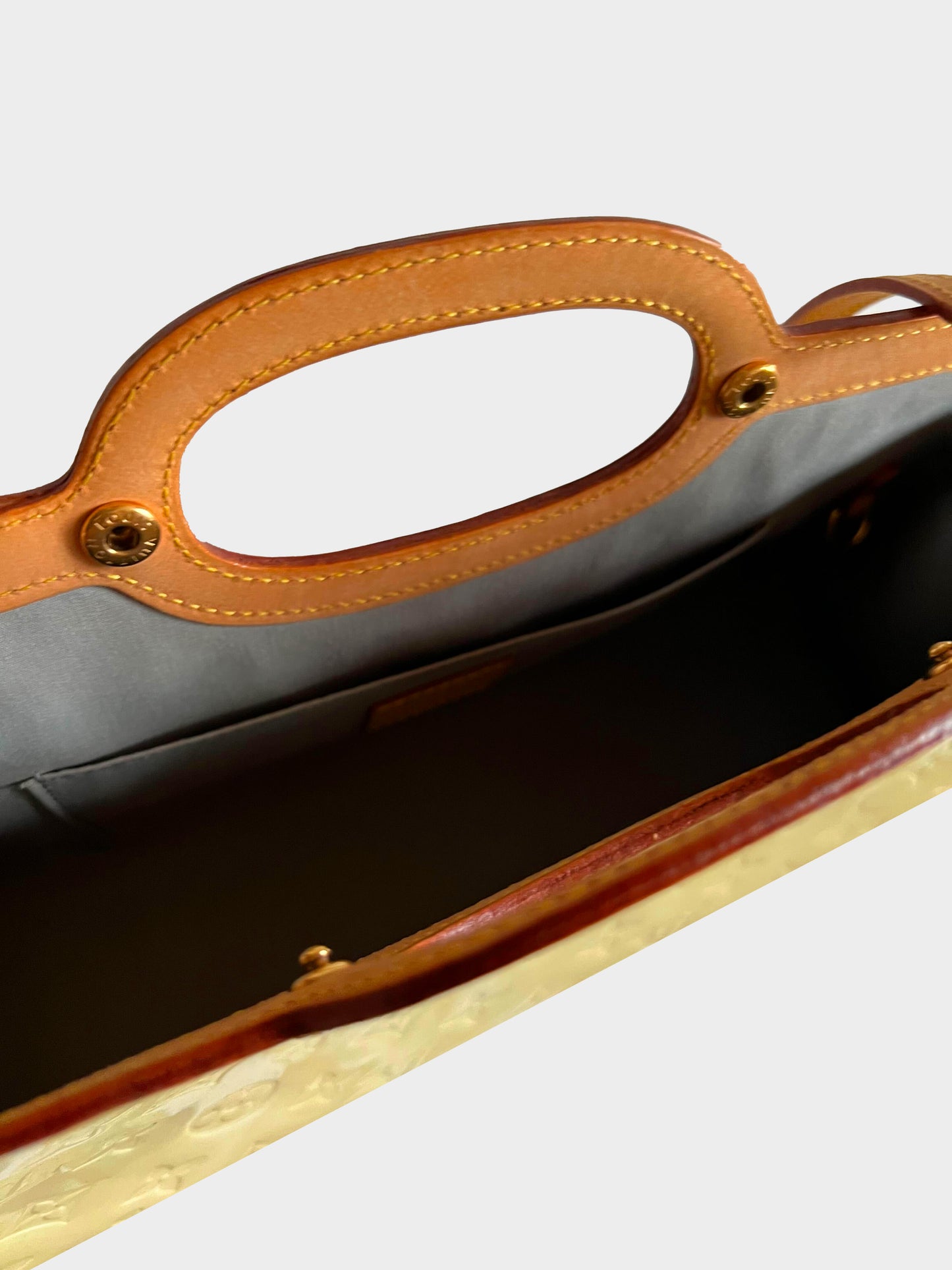 Louis Vuitton 2007 Yellow Vernis Roxbury Drive Bag