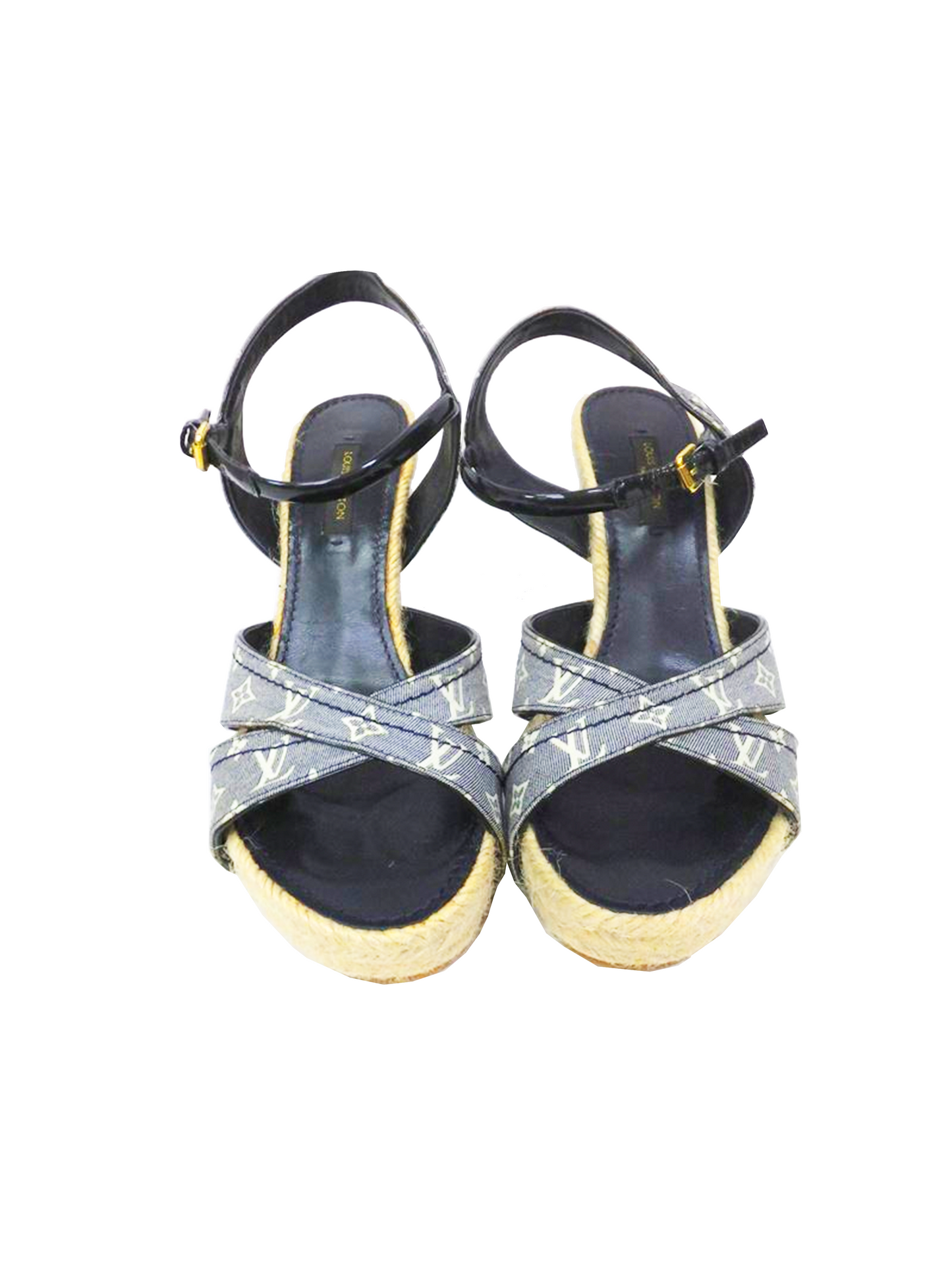 Louis Vuitton 2000s Grey Monogram Wedges