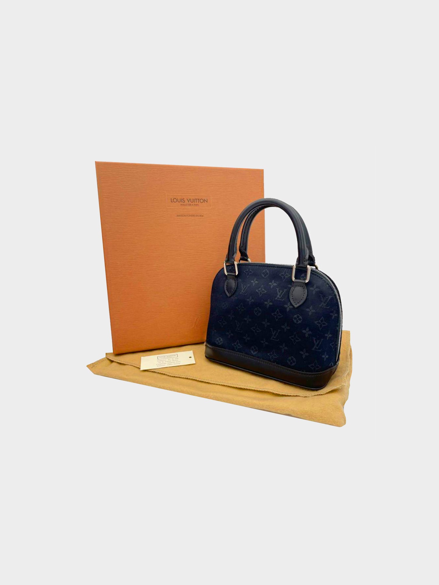 Louis Vuitton 2002 Satin Midnight Mini Alma