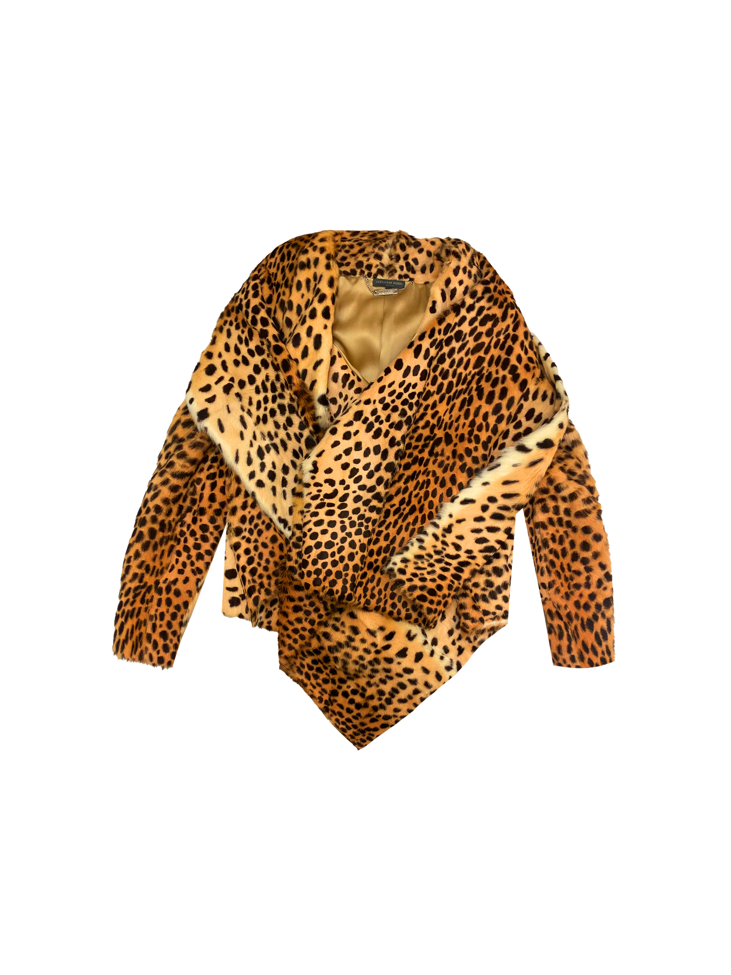 Alexander McQueen 2010 Rare Leopard Goat Fur Jacket