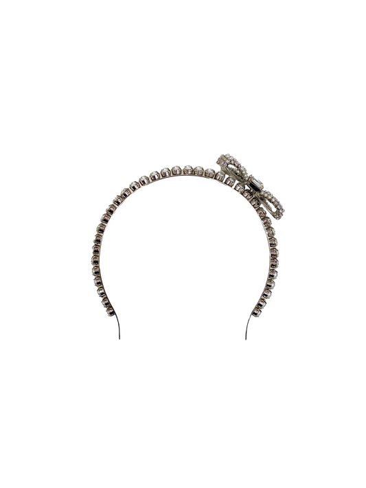 Miu Miu 2020s Crystal Bow Headband