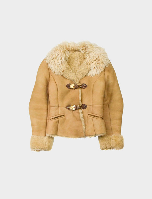 Miu Miu 2000s Shearling Buckle Jacket