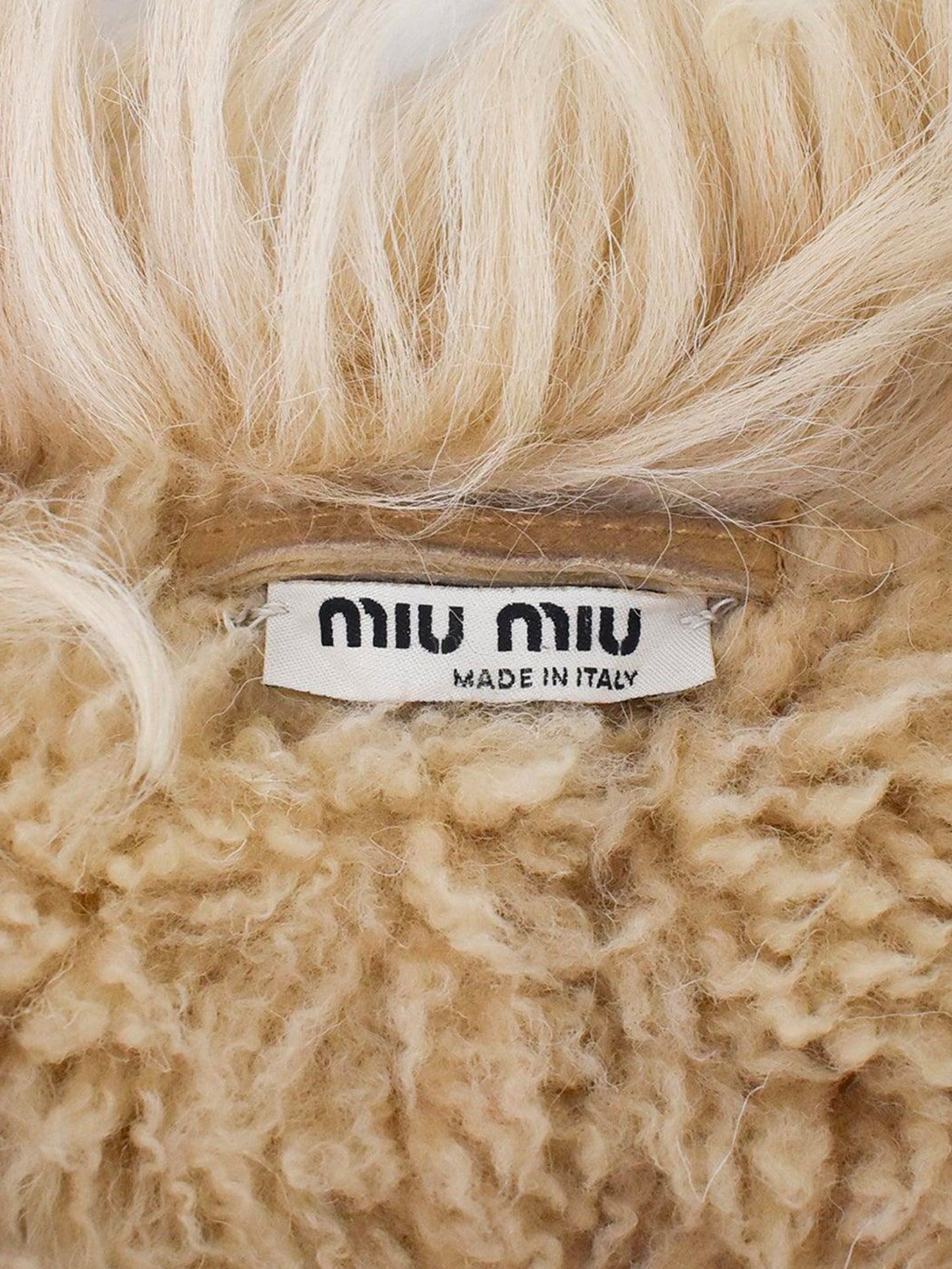 Miu Miu 2000s Shearling Buckle Jacket