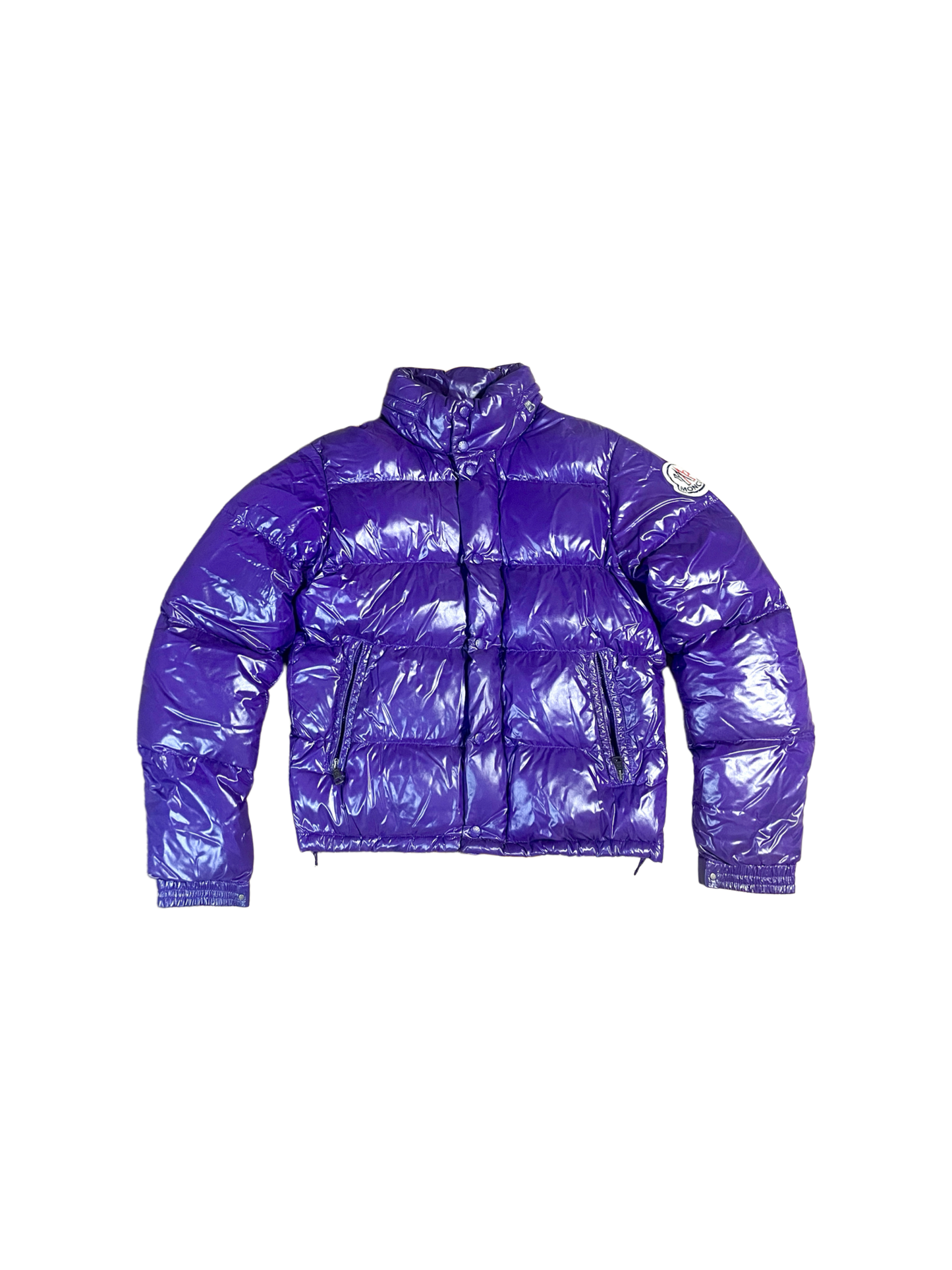 Moncler 2000s Purple Shiny Puffer Jacket