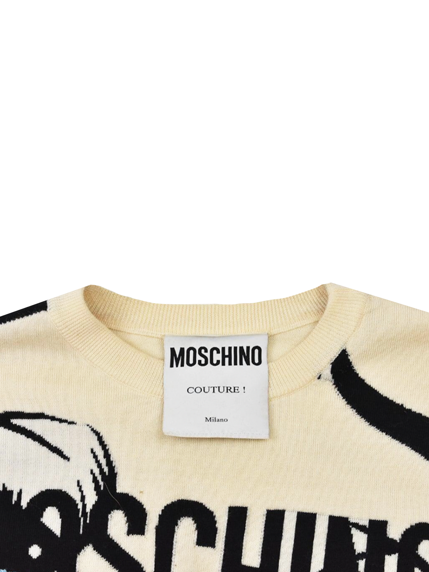 Moschino FW18 Pop Art Crying Face Sweater