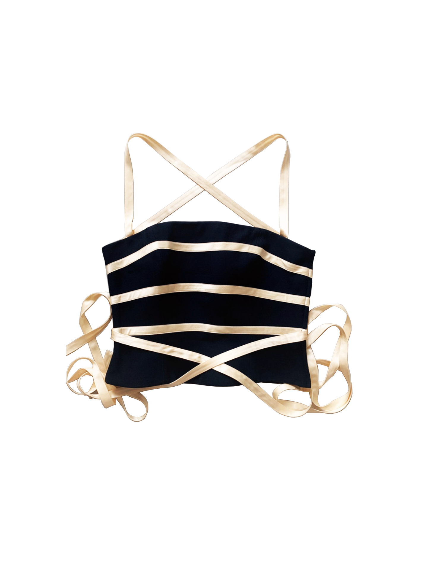 Moschino 1990s Couture Ribbon Top