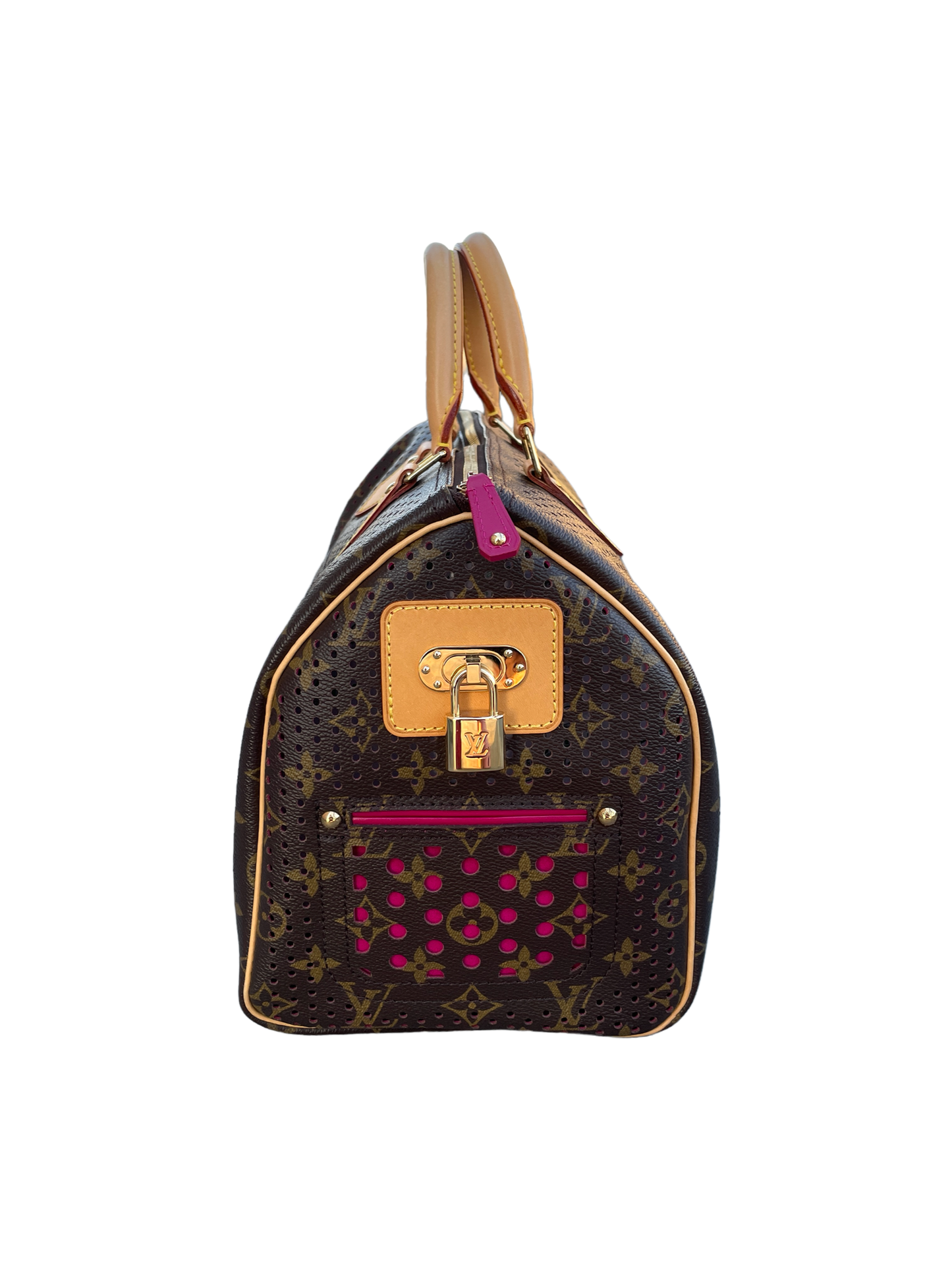Louis Vuitton 2006 FW Fuschia Perforated Speedy 30