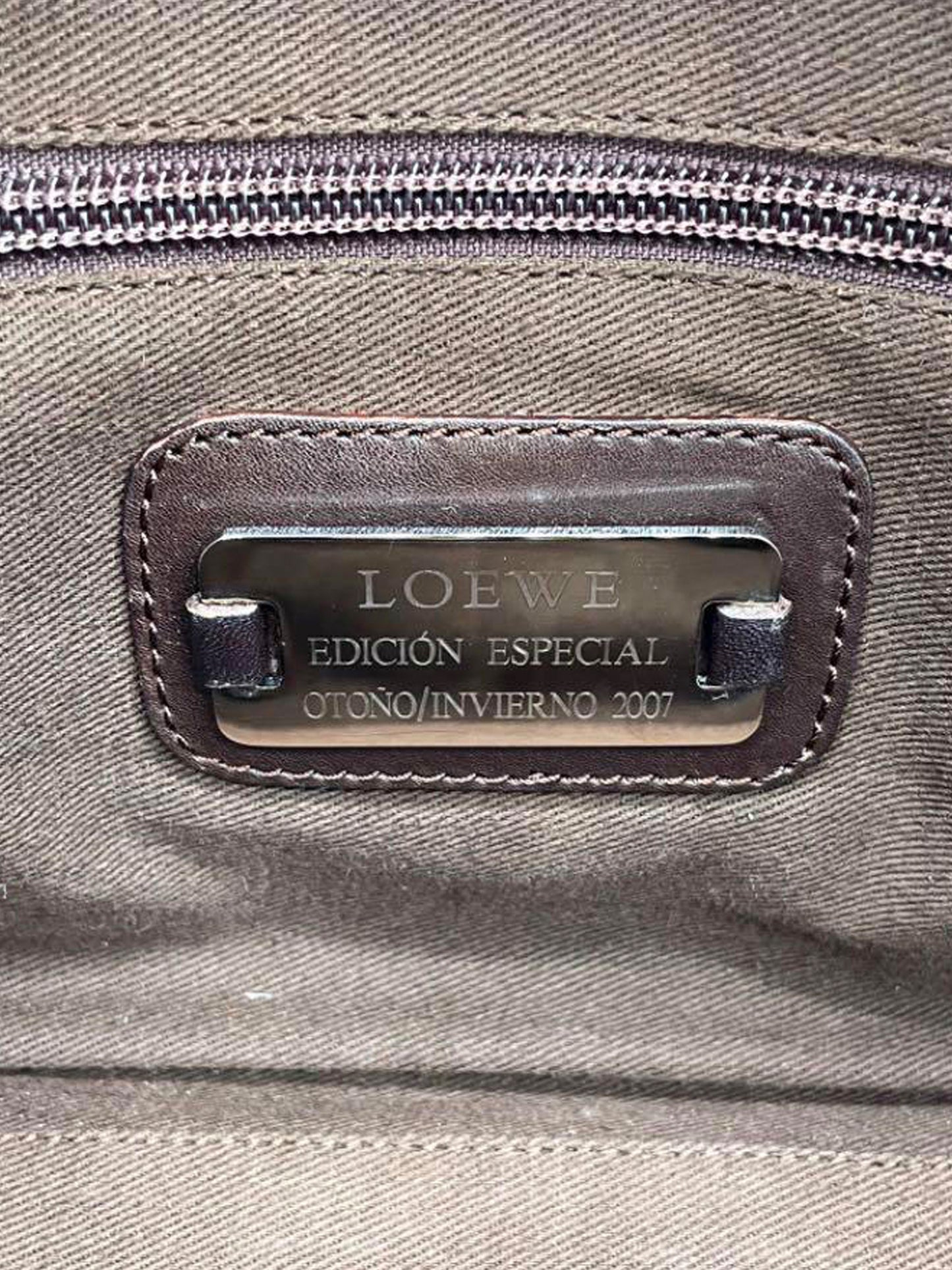 Loewe 2007 Limited Edition Woven Pink Leather Handbag