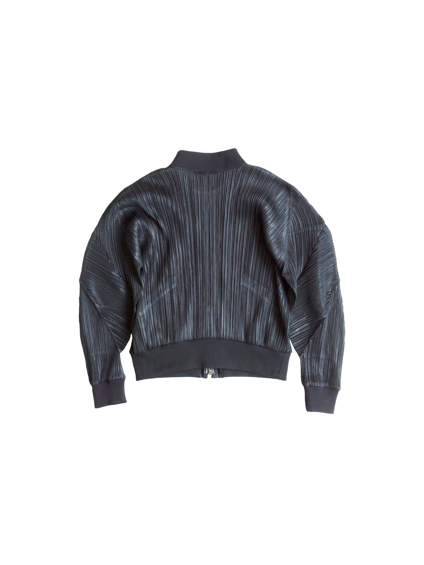 Issey Miyake 2000s Pleats Please Black Bomber