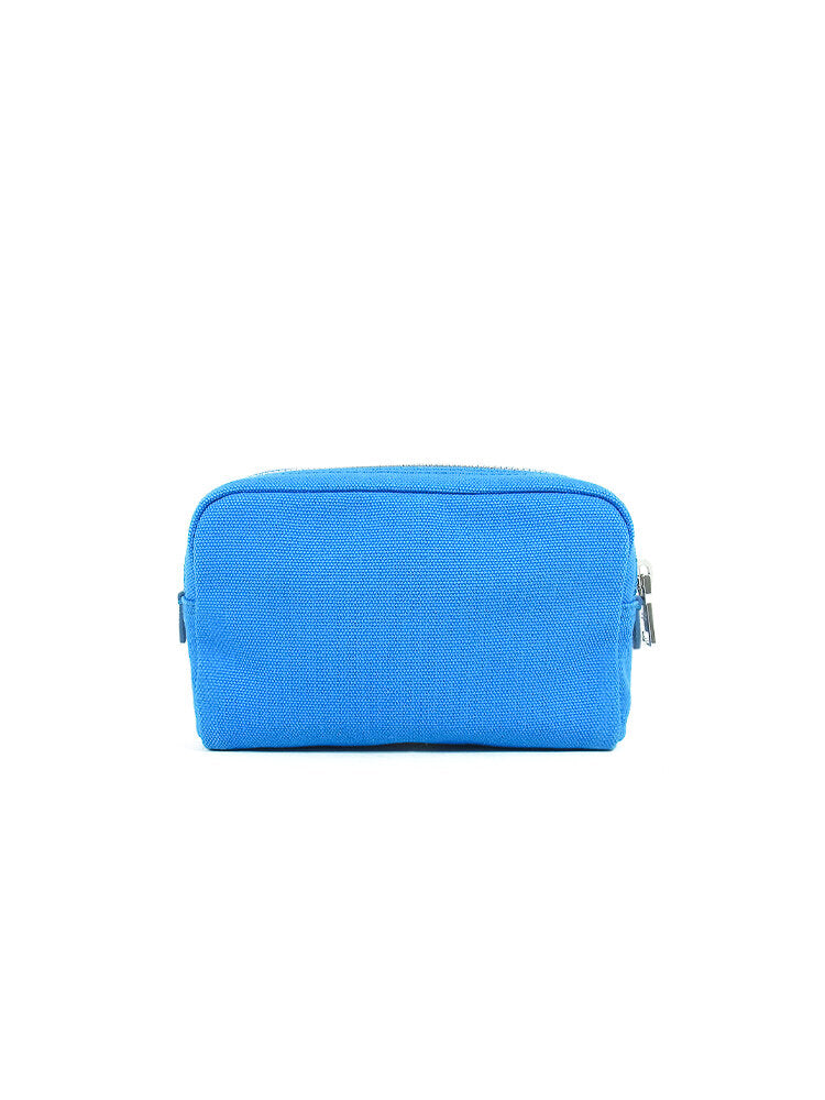 Prada 2000s  Bright Blue Denim Pouch