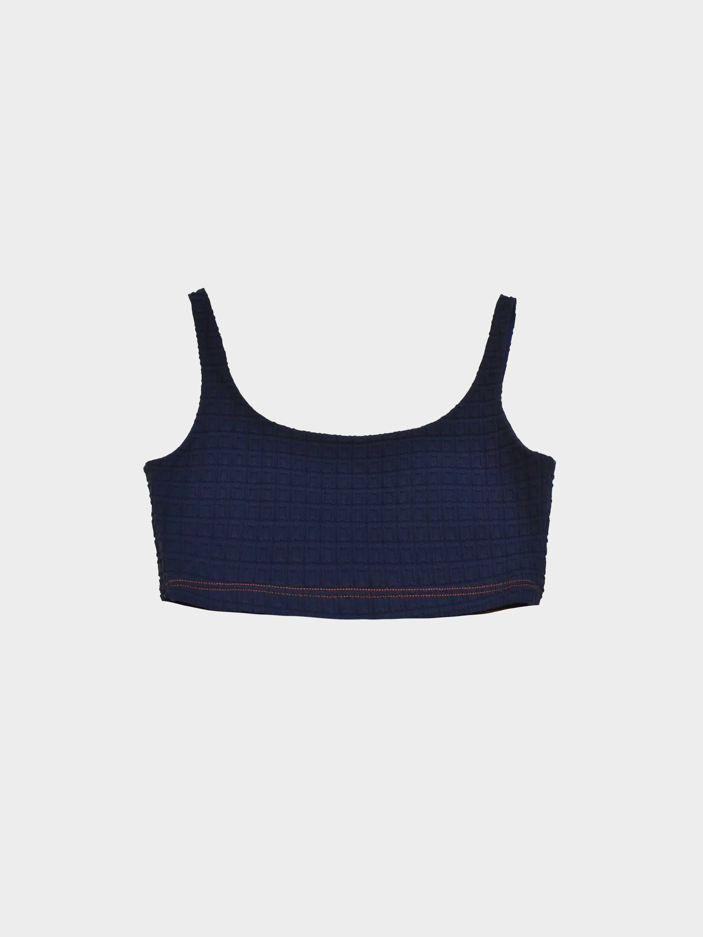 Prada Fall 2018 Waffle Knit Logo Crop Top
