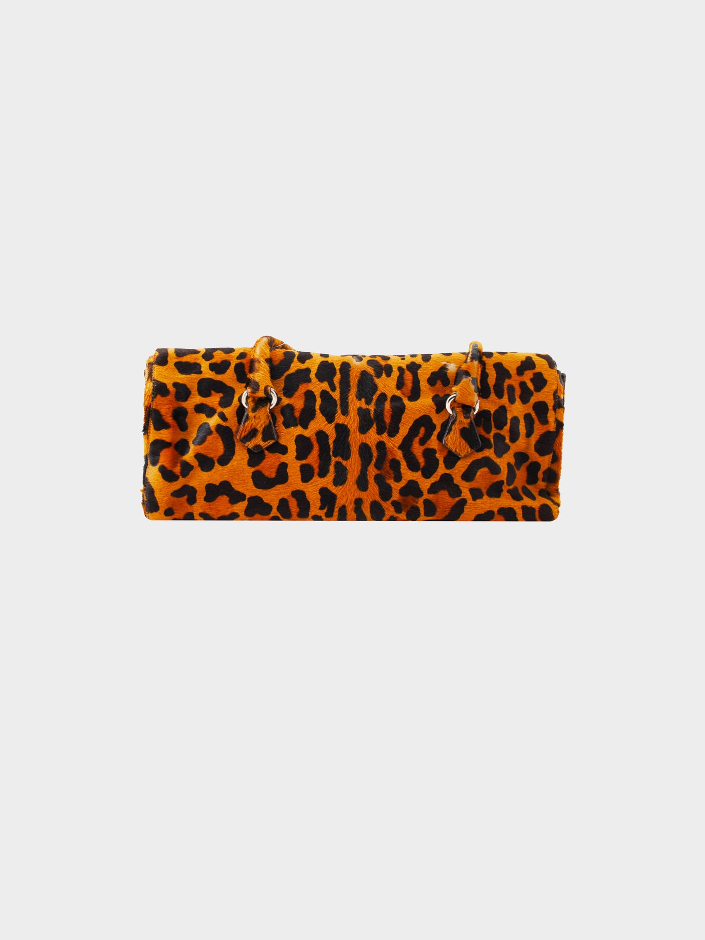 Prada 2000s Ponyhair Leopard Shoulder Bag