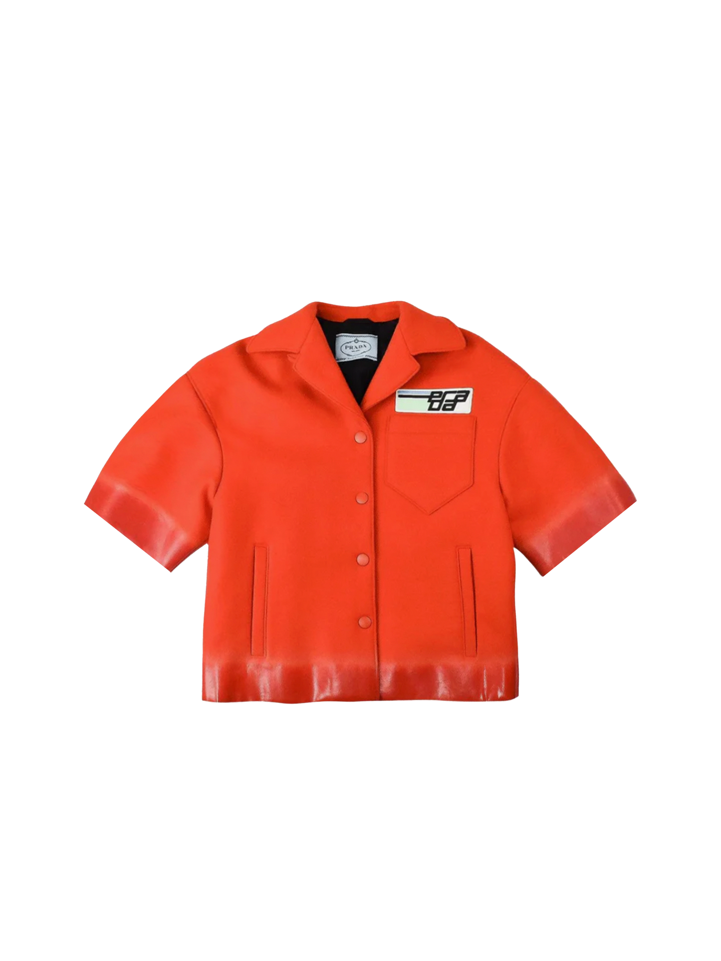 Prada FW 2018 Orange Short Sleeve Jacket