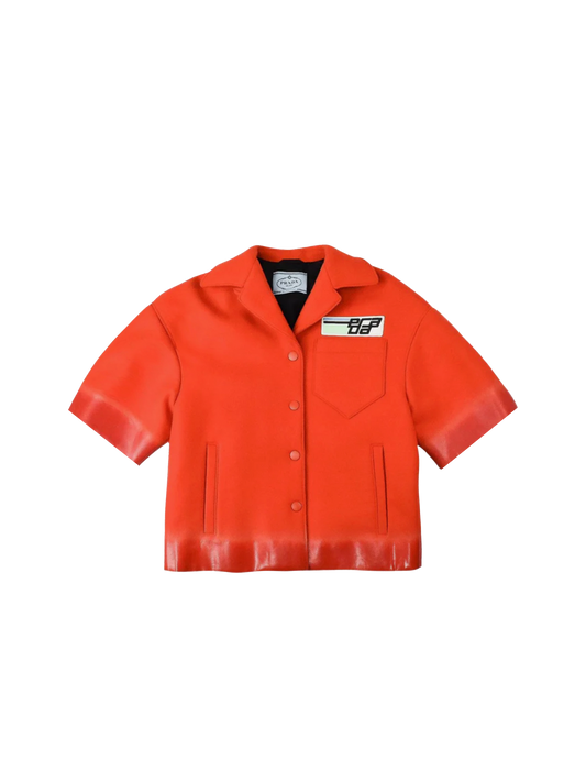 Prada FW 2018 Orange Short Sleeve Jacket