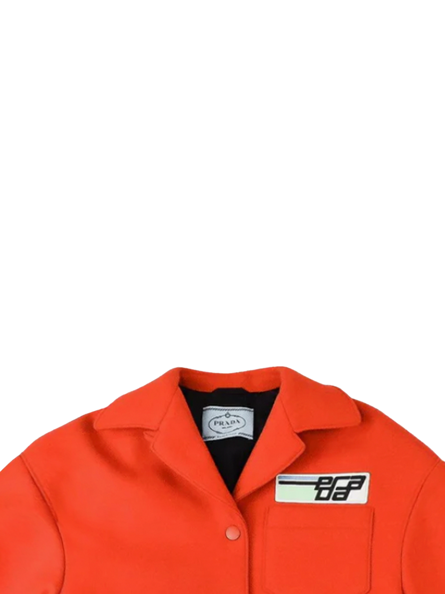 Prada FW 2018 Orange Short Sleeve Jacket