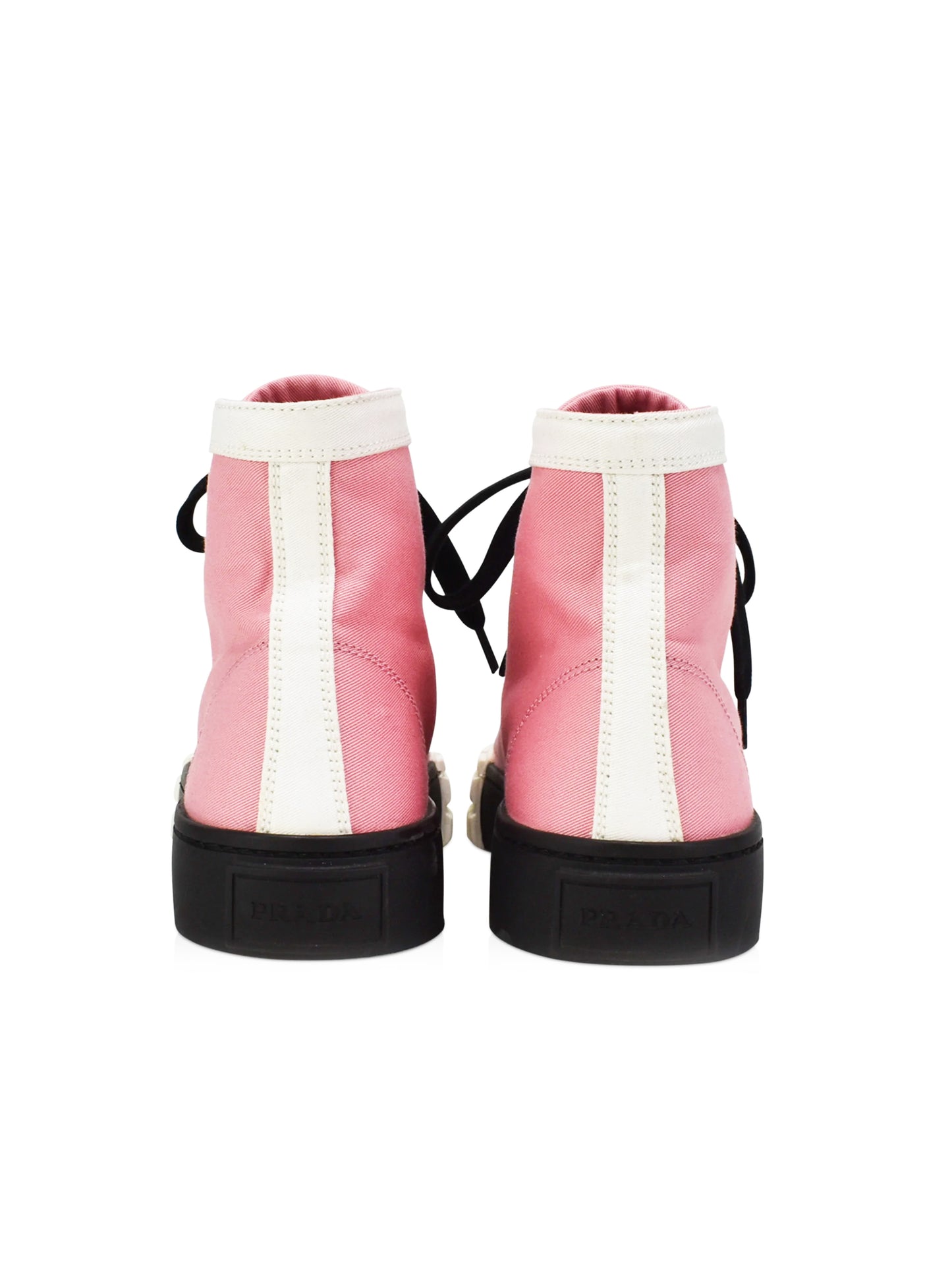 Prada 2020s Pink Logo Double Wheel Sneakers