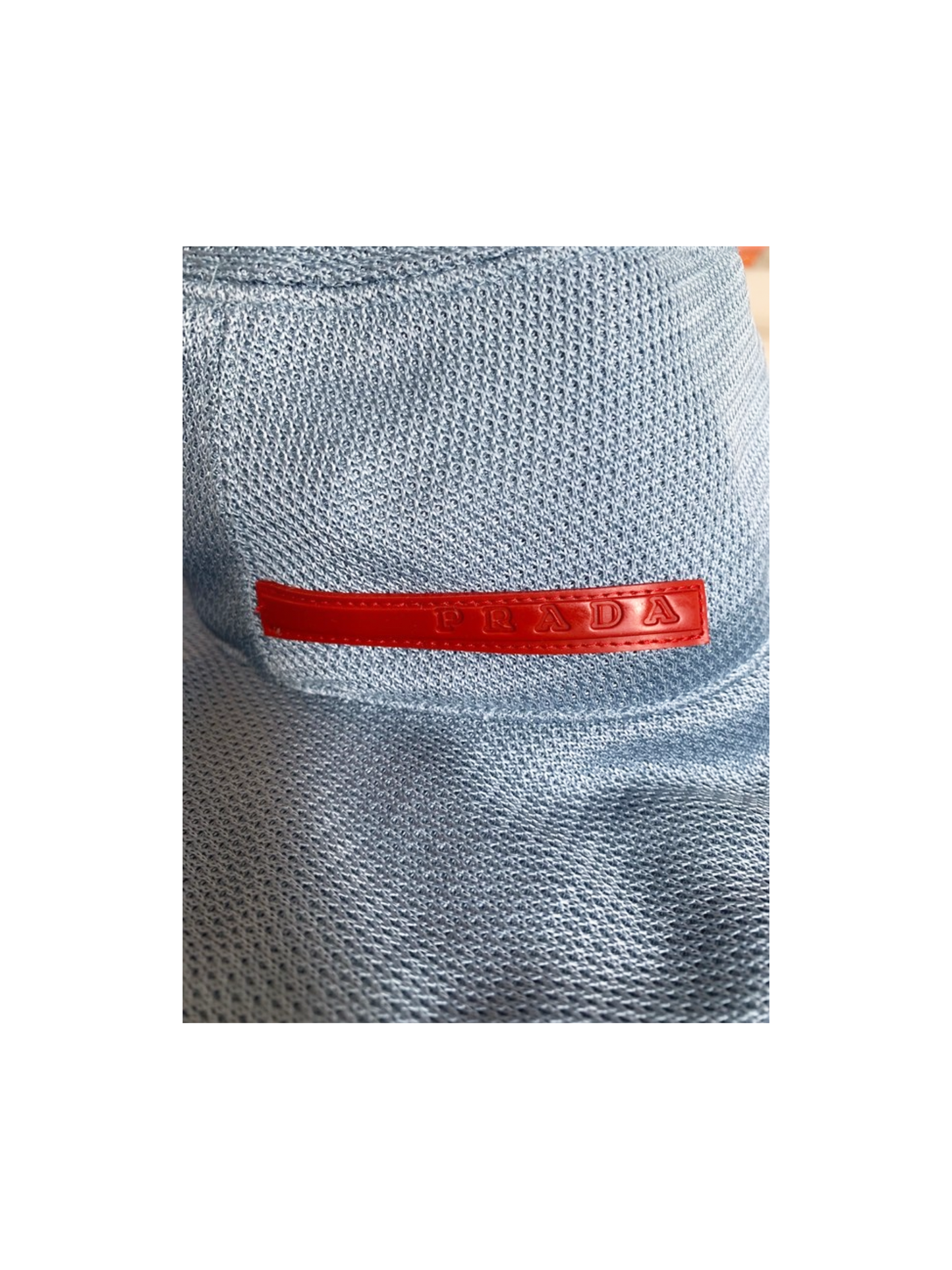 Prada 2000s Sports Blue Mesh Bucket Hat