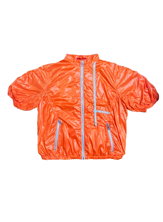 Prada Sport 2002 Orange Nylon Windbreaker