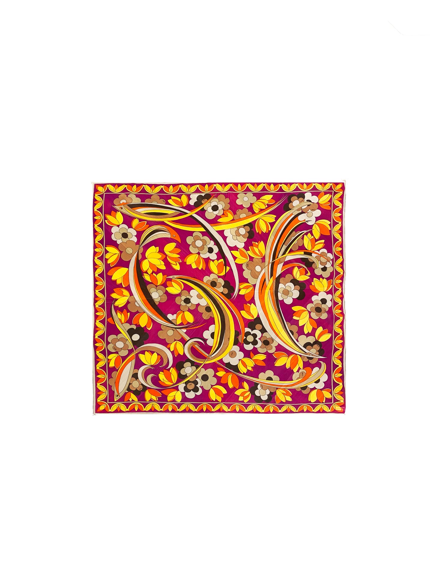 Emilio Pucci 1960s Silk Chiffon Scarf