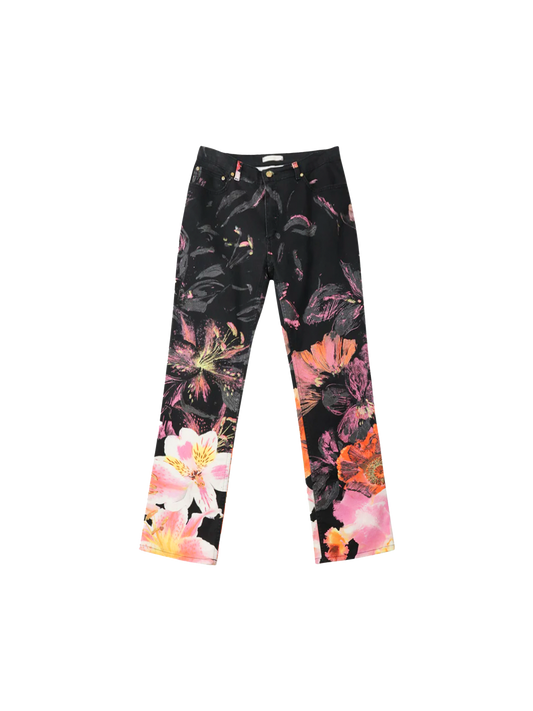 Roberto Cavalli 2000s Floral Pattern Jeans