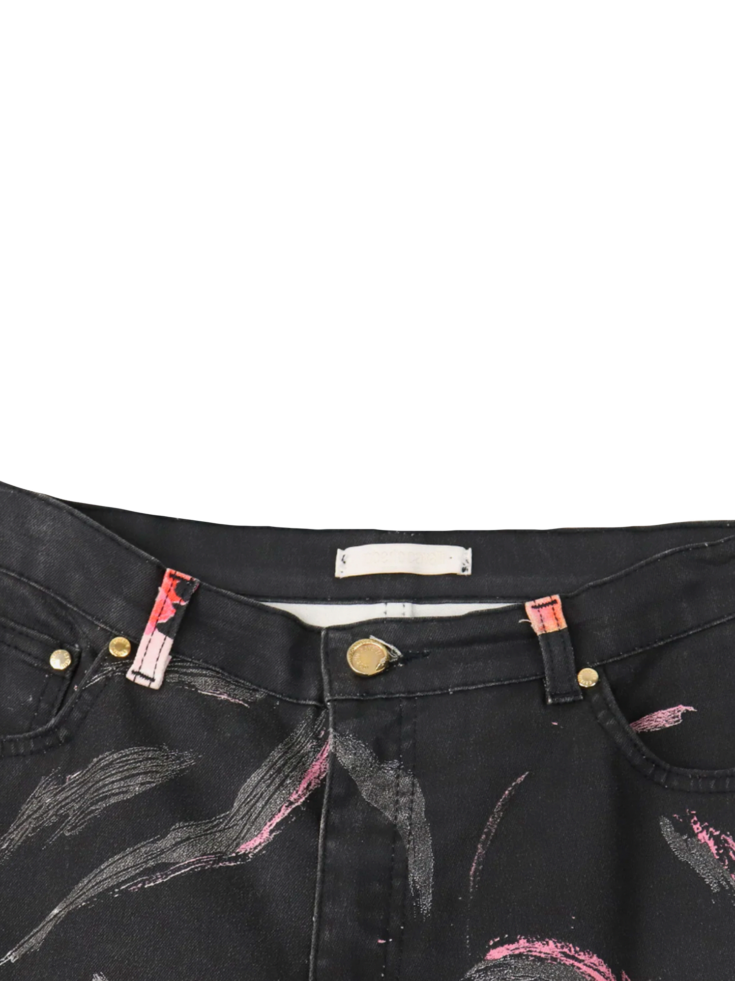 Roberto Cavalli 2000s Floral Pattern Jeans