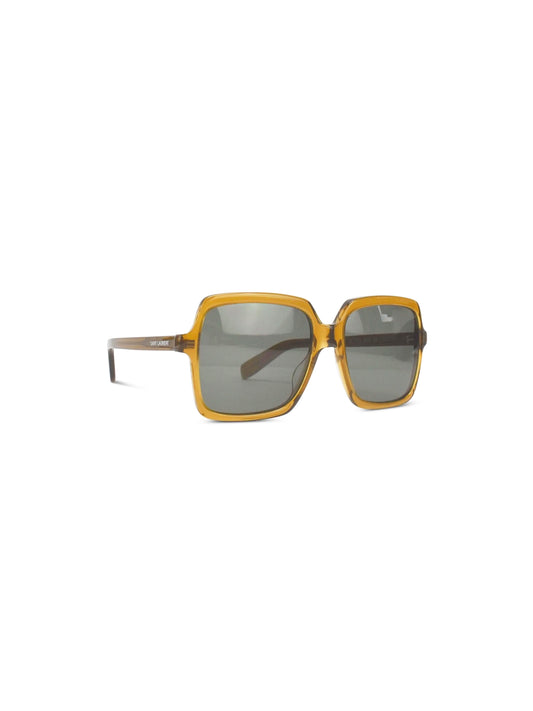Saint Laurent 2010s Amber Square Sunglasses