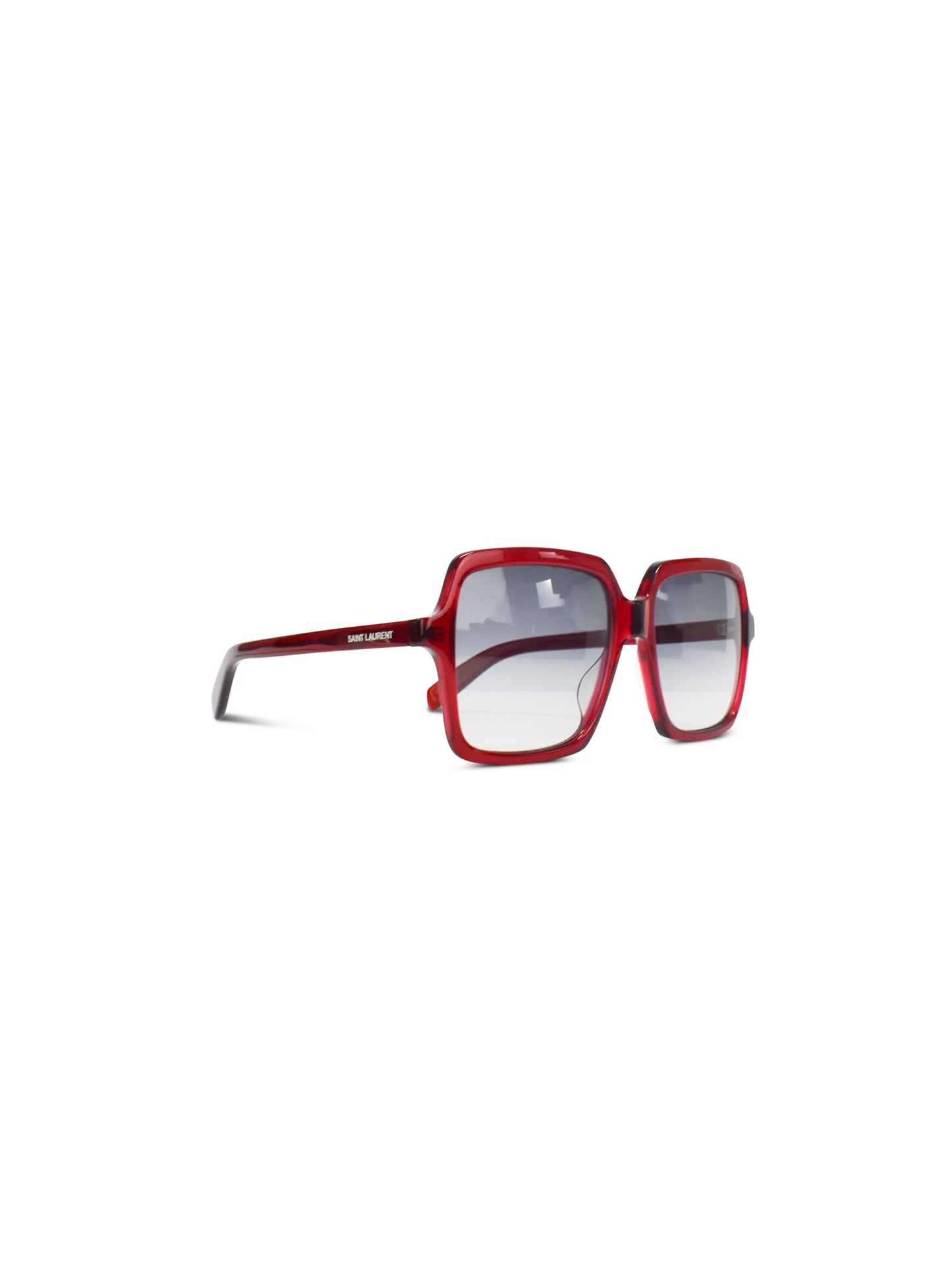 Saint Laurent 2010s Red Oversized Square Sunglasses