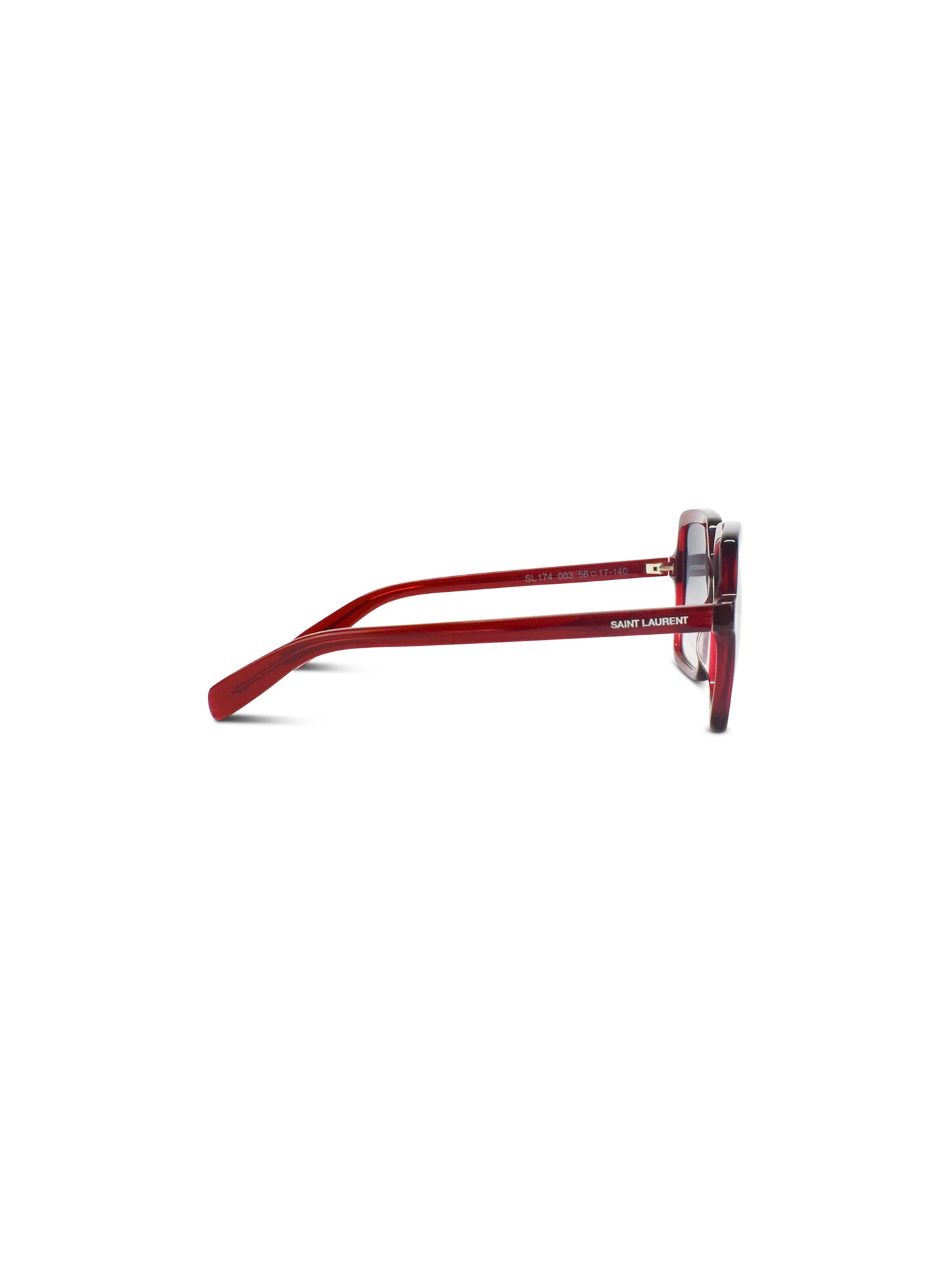 Saint Laurent 2010s Red Oversized Square Sunglasses